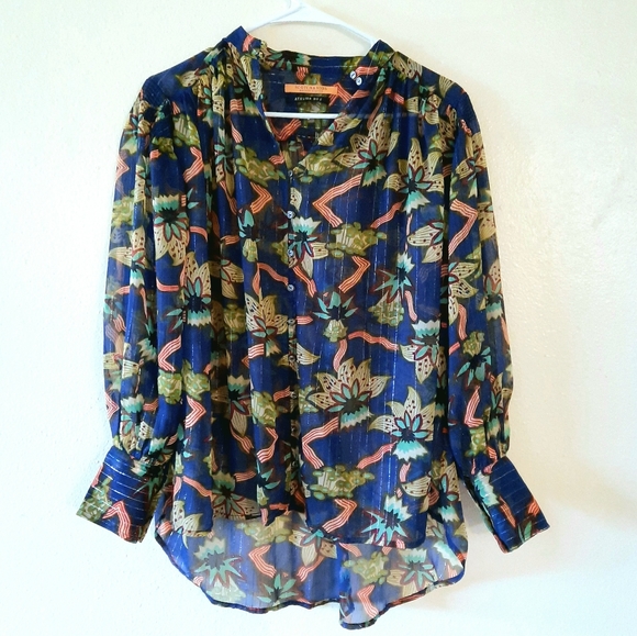 Scotch & Soda Floral Button Down Top - Picture 4 of 6